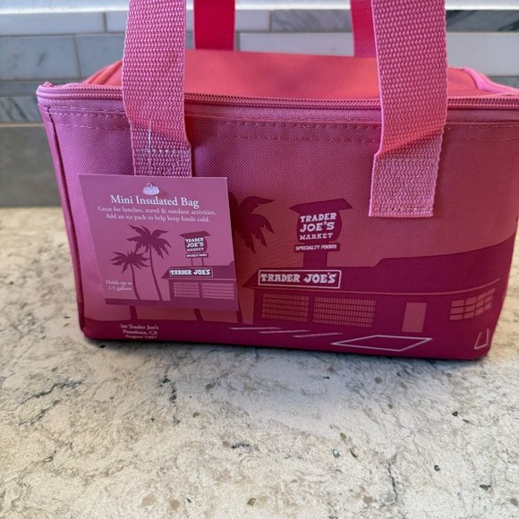 NWT Pink Trader‎ Joe's MIni insulated bag - Picture 3 of 7